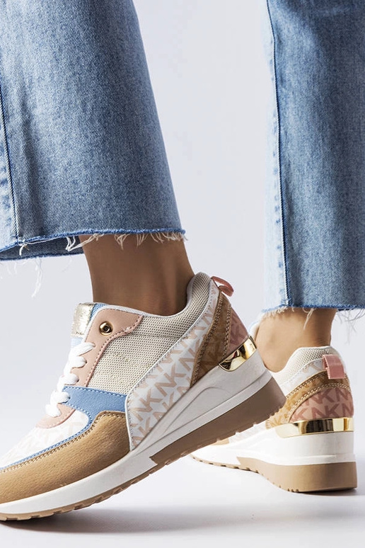 Sneakers Mireault beige e blu