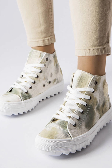 Sneakers Big Star Green Patterned LL274047