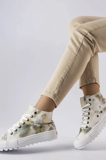 Sneakers Big Star Green Patterned LL274047 2