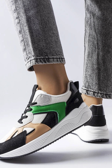 Scarpe sportive nere in vari materiali, „Riel" 2