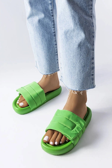 Infradito verdi con velcro Aleron