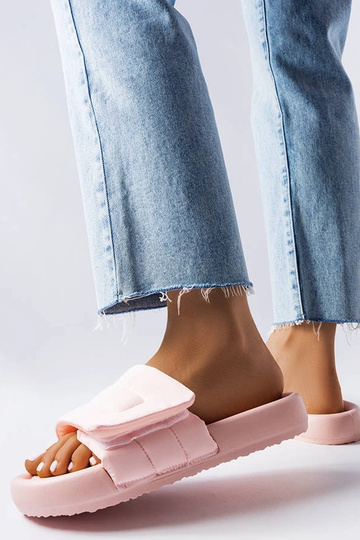 Infradito Aleron rosa con velcro 2