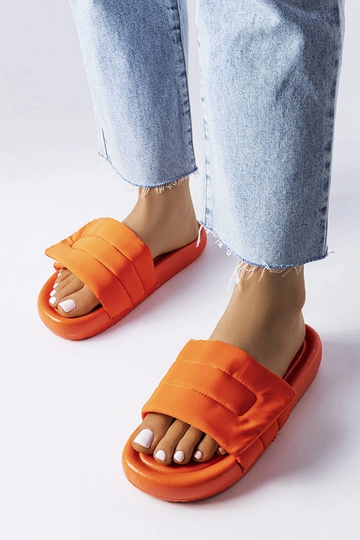 Infradito Aleron arancione con velcro