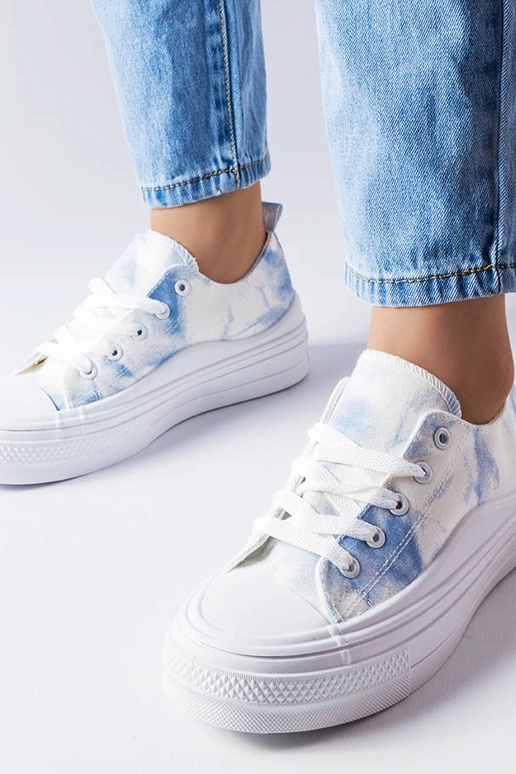 Sneakers Rocheleau bianche e blu
