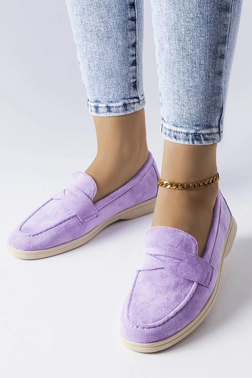 Mocassini Ferragus in eco-suede viola