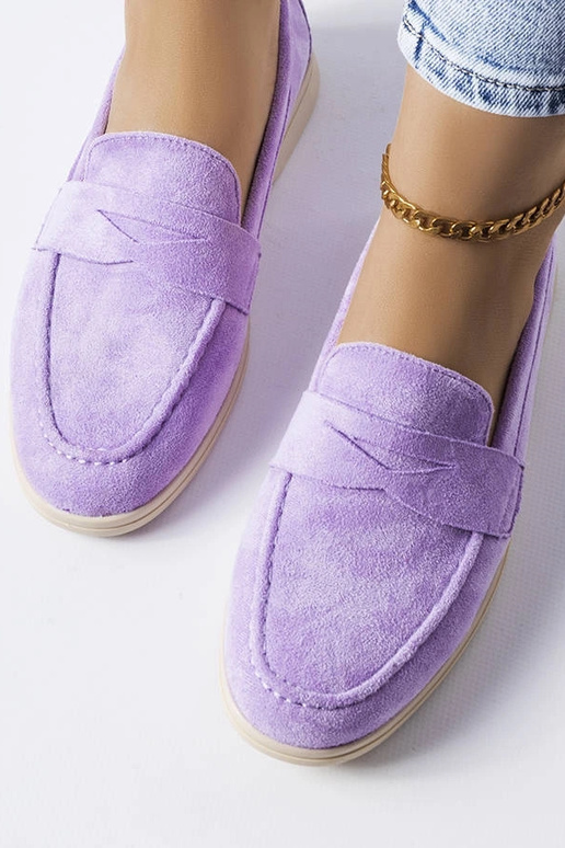 Mocassini Ferragus in eco-suede viola