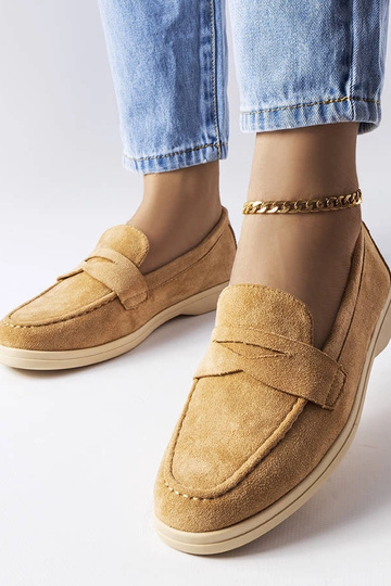 Ballet shoes sabbia in similpelle scamosciata Ferragus