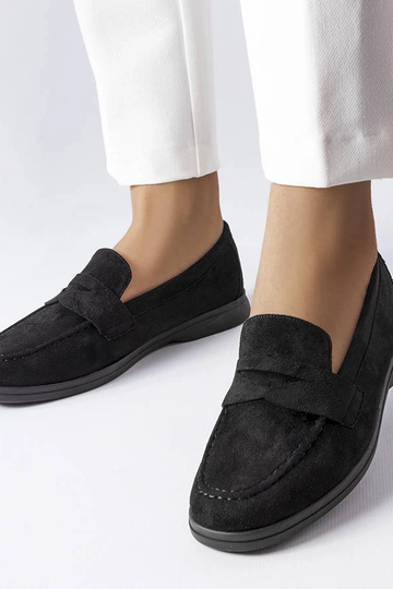 Ballet shoes neri in similpelle scamosciata Ferragus