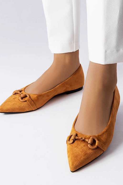 Ballerine marroni a punta Aimé