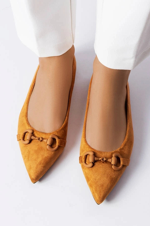 Ballerine marroni a punta Aimé