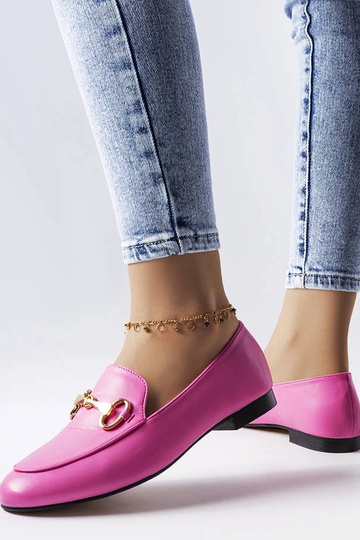 Mocassini rosa con fibbia... 2