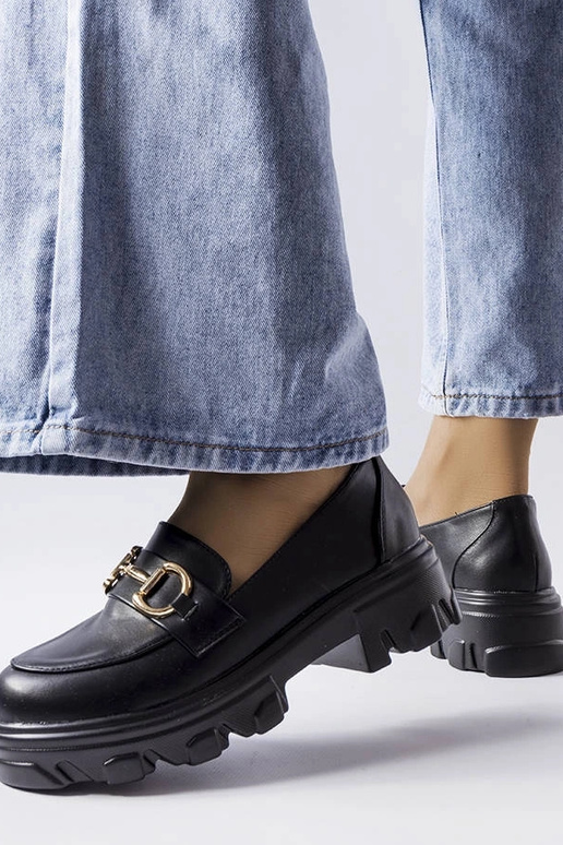 Scarpe con fibbia Mason nere