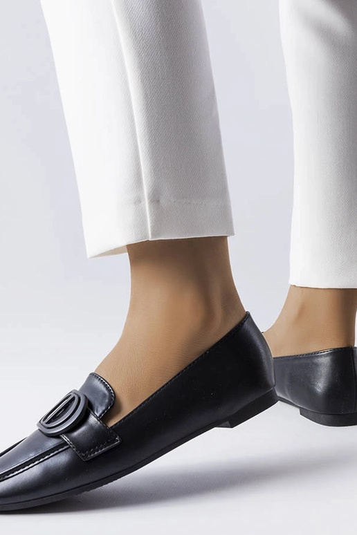 Mocassini con fibbia Poissonnier neri