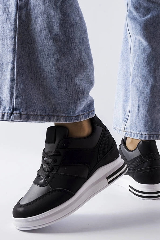 Sneakers con zeppa CinqMars nere