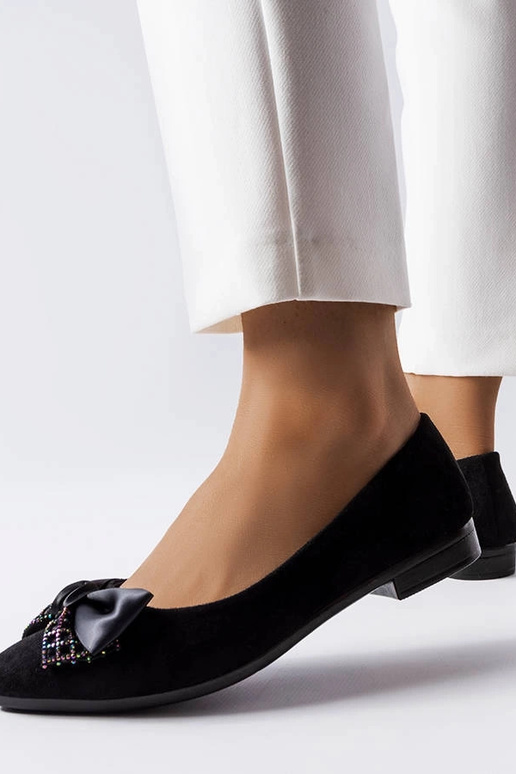 Ballerine nere Duval a punta