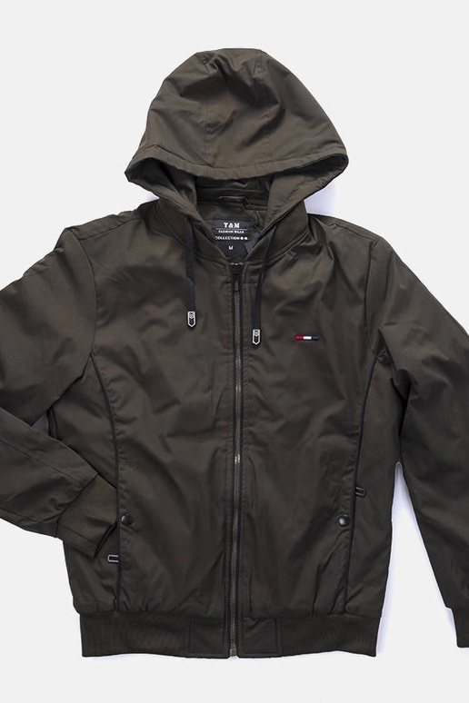 Giacca a vento con cappuccio...