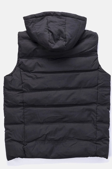 Gilet trapuntato nero da uomo Allaire 2