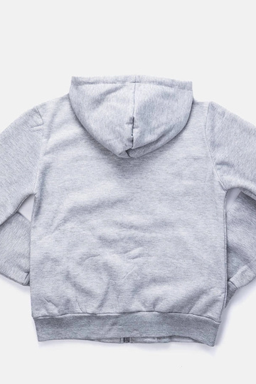 Felpa con cappuccio grigio... 2