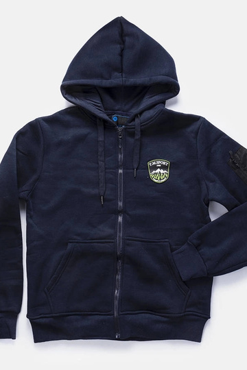 Felpa con cappuccio da uomo blu navy Labrosse
