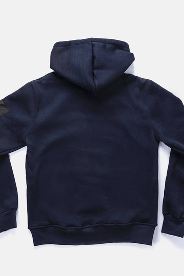Felpa con cappuccio da uomo blu navy Labrosse 2