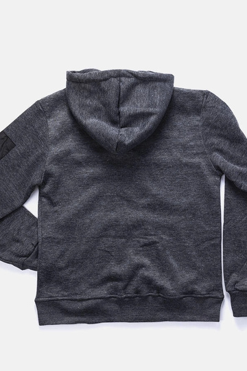 Felpa con cappuccio Labrosse da uomo grigio scuro 2