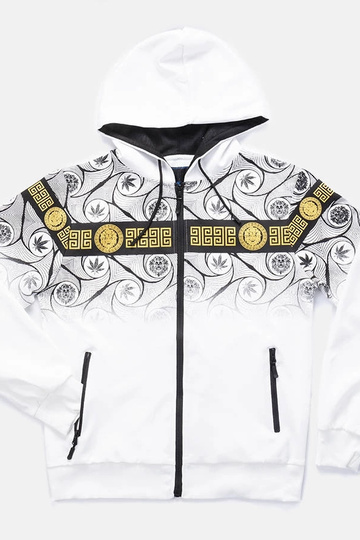 Felpa bianca da uomo con...