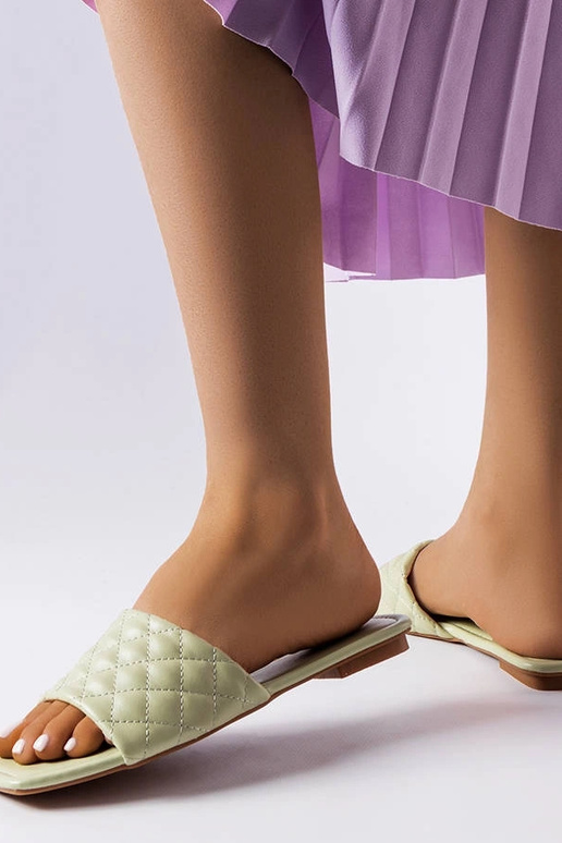 Infradito trapuntate Labrie verdi...