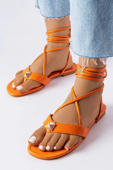 Sandali Marleau Orange con lacci