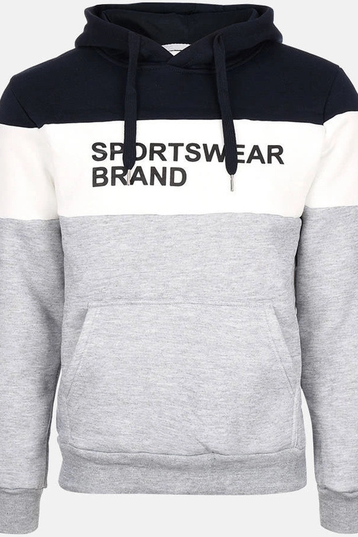 Felpa con cappuccio da uomo grigio...