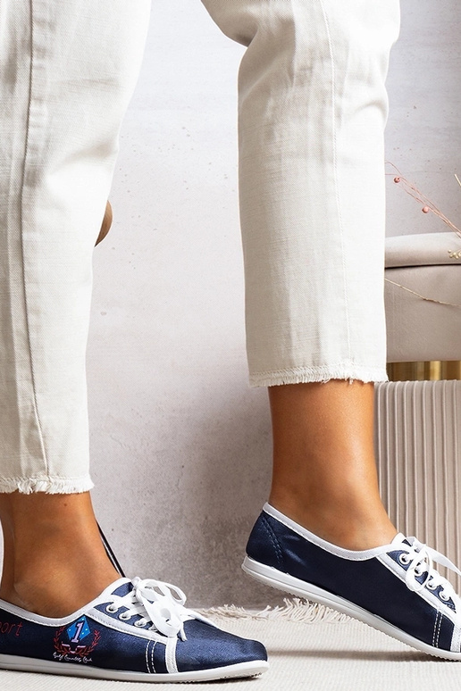 Sneakers Woodstock da donna blu navy