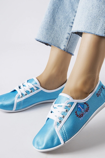 Sneakers Woodstock da donna blu 2