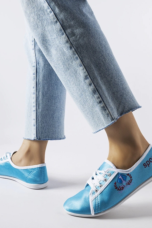 Sneakers Woodstock da donna blu