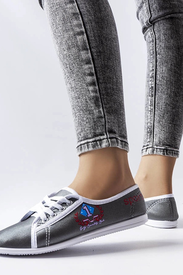 Sneakers Woodstock da donna grigie