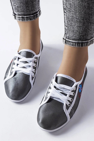 Sneakers Woodstock da donna grigie 2