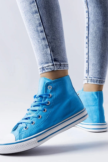 Sneakers alte blu Alaine