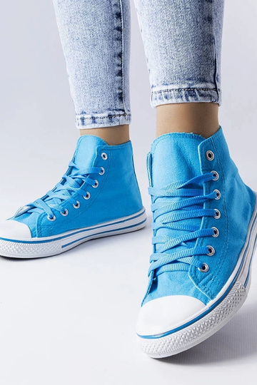 Sneakers alte blu Alaine 2