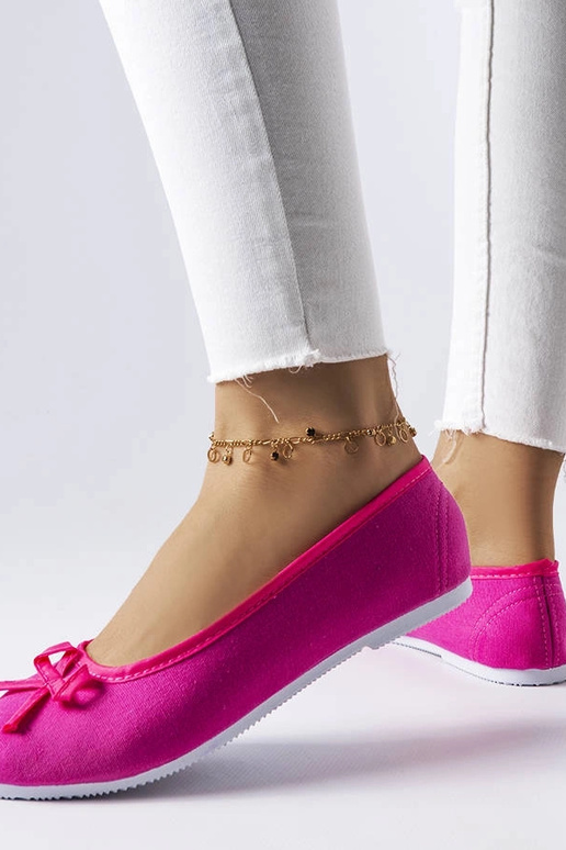 Ballerine in tessuto rosa Gendron