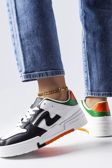 Scarpe nere e bianche con suola spessa Harter 2