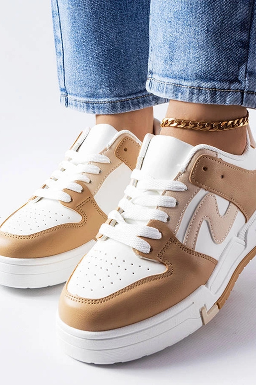 Scarpe marroni con suola spessa Harter