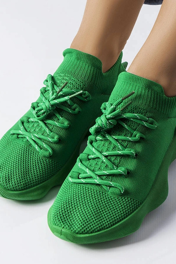 Sneakers in tessuto verde Côté 2