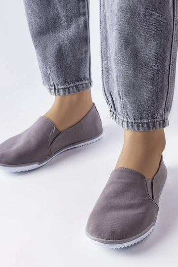 Sneakers elastiche grigie Gaulin
