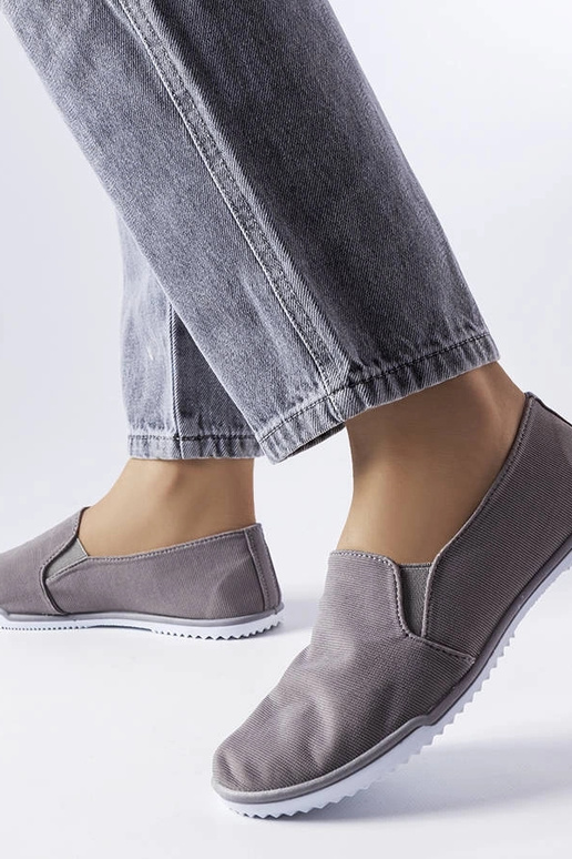 Sneakers elastiche grigie Gaulin