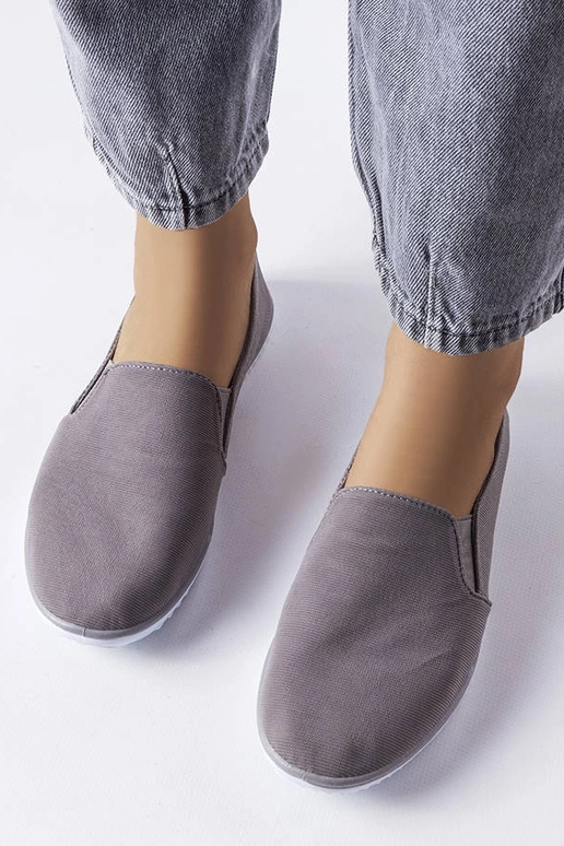 Sneakers elastiche grigie Gaulin