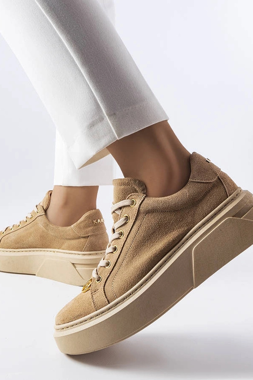 Scarpe sportive in suede color...