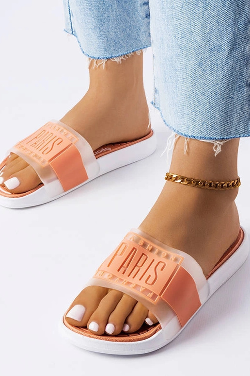 Ciabatte in gomma beige Paris