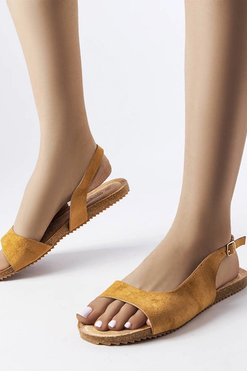 Sandali piatti Hebron marroni