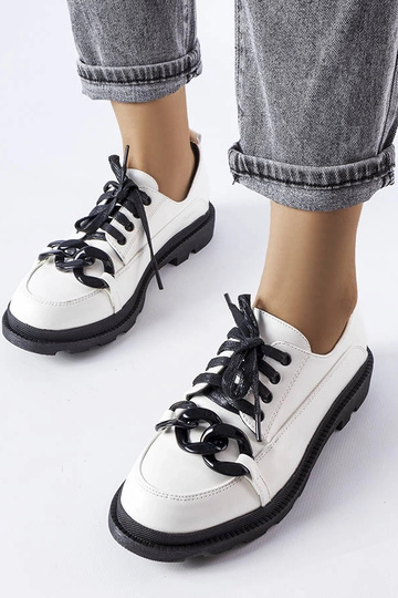 Scarpe con catena bianca Allain