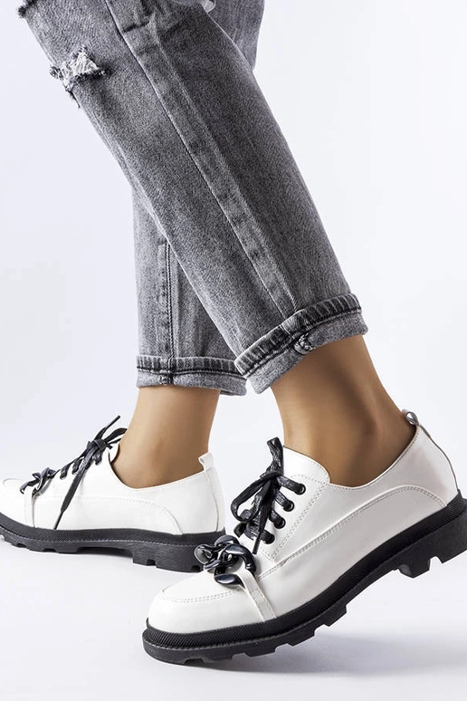 Scarpe con catena bianca Allain