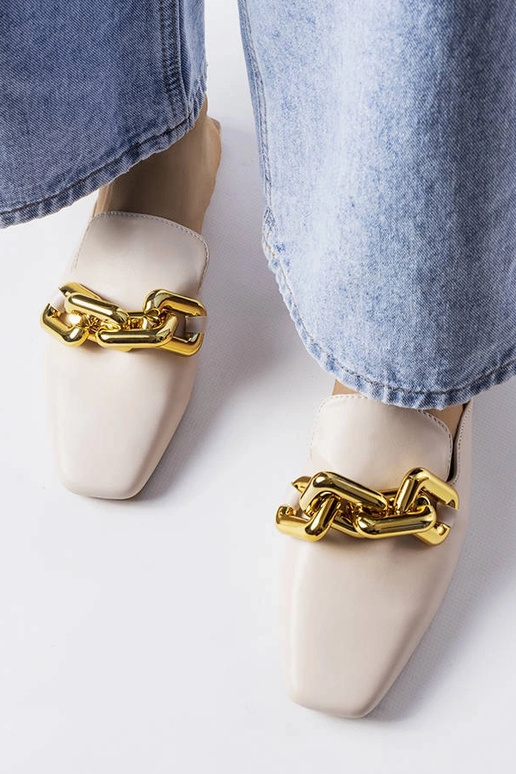 Scivoli a catena in noce beige