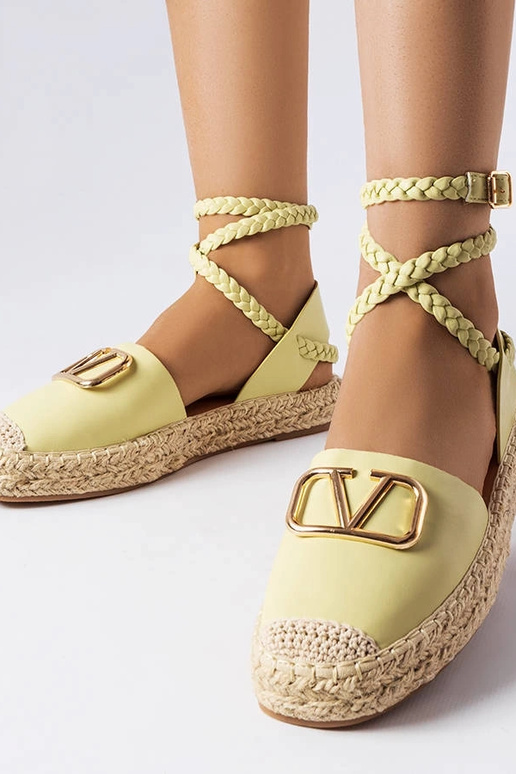 Espadrillas verdi con lacci Parent
